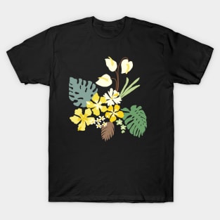 Southern Tropical Boho Flowers T-Shirt